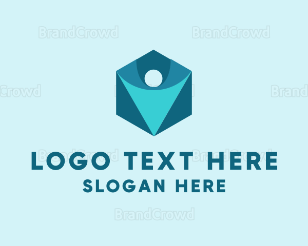 Creative Person Hexagon Logo