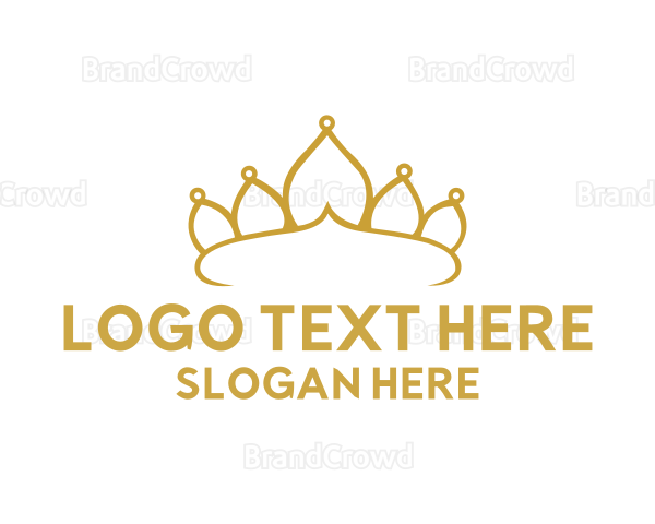 Elegant Tiara Crown Logo