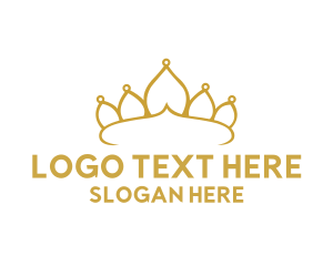 Luxury - Elegant Tiara Crown logo design