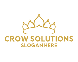 Elegant Tiara Crown logo design