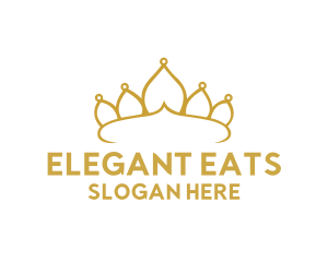 Elegant Tiara Crown logo design