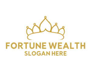 Fortune - Elegant Tiara Crown logo design