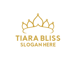 Elegant Tiara Crown logo design