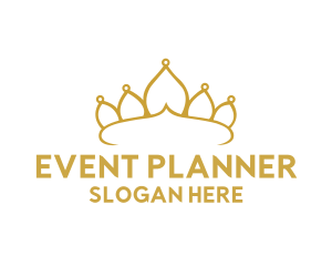 Pageant - Elegant Tiara Crown logo design