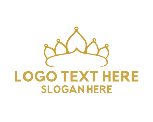 Sauna - Elegant Tiara Crown logo design