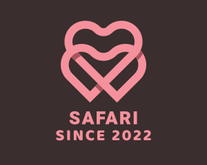  Couple Dating Heart logo design