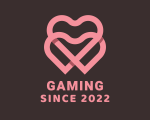 Romantic - Couple Dating Heart logo design