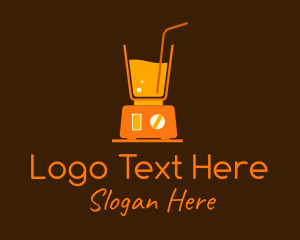 Orange Juice Blender logo design