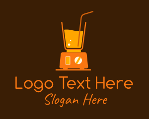Smoothie - Orange Juice Blender logo design