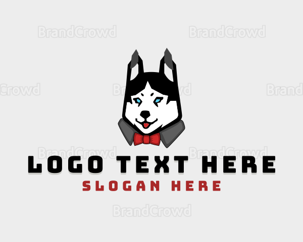 Husky Dog Character Logo