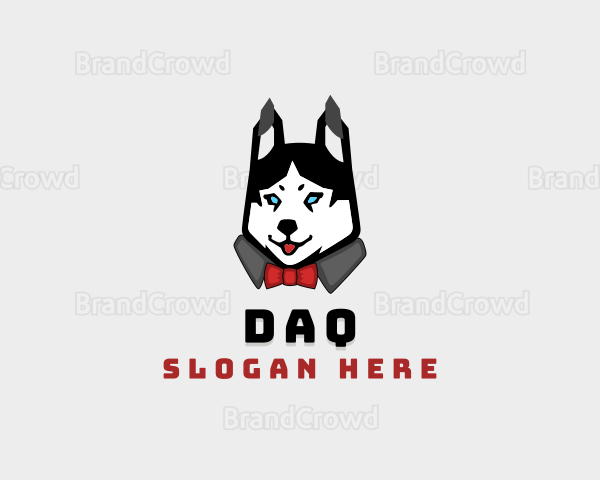 Husky Dog Character Logo