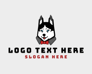 Animal - Husky Dog Character logo design