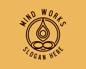 Organic Yoga Meditation logo design