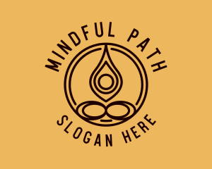 Enlightenment - Organic Yoga Meditation logo design