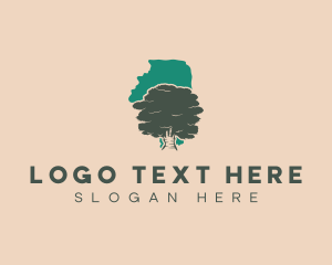 White Oak - White Oak Nature Tree logo design