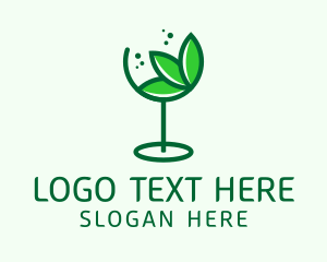 Lager - Healthy Wine Glass logo design