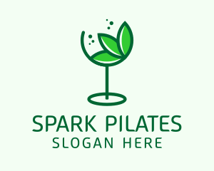 Healthy Wine Glass  Logo