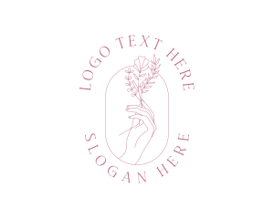 Healing - Floral Beauty Salon logo design