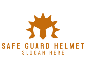 Gear Helmet Spikes logo design