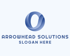 Business Wave Firm Letter O logo design