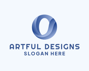 Business Wave Firm Letter O logo design