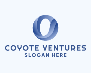 Business Wave Firm Letter O logo design