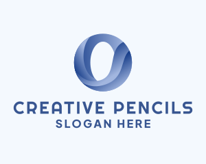 Business Wave Firm Letter O logo design