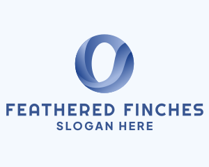 Business Wave Firm Letter O logo design