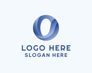Business Wave Firm Letter O logo design