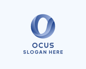 Business Wave Firm Letter O logo design