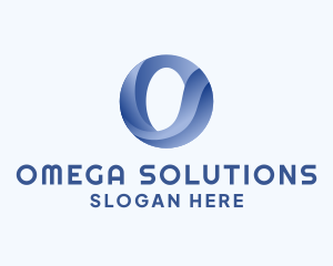 Business Wave Firm Letter O logo design