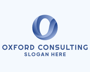 Business Wave Firm Letter O logo design