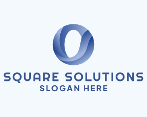 Business Wave Firm Letter O logo design