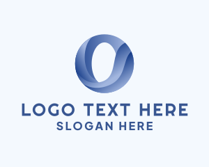 Letter O - Business Wave Firm Letter O logo design