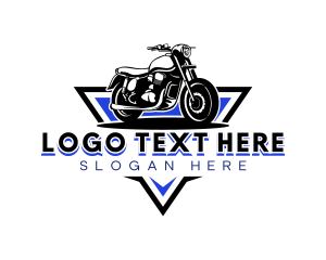 Cruiser - Motorbike Motorcycle Transport logo design