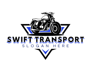 Motorbike Motorcycle Transport logo design