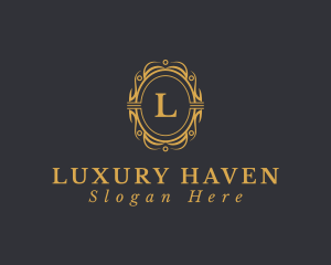 Luxurious Ornament Beauty Salon logo design