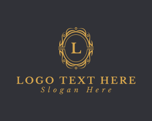 Luxurious Ornament Beauty Salon Logo