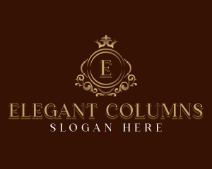 Elegant Crown Boutique logo design