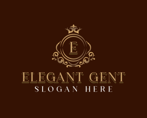 Elegant Crown Boutique logo design