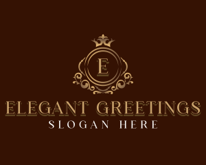 Elegant Crown Boutique logo design