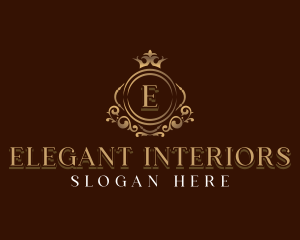 Elegant Crown Boutique logo design