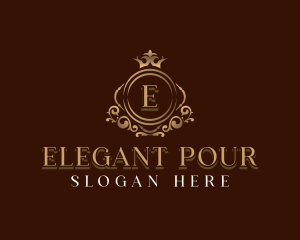 Elegant Crown Boutique logo design