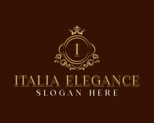 Elegant Crown Boutique logo design