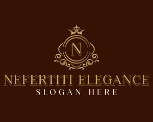 Elegant Crown Boutique logo design