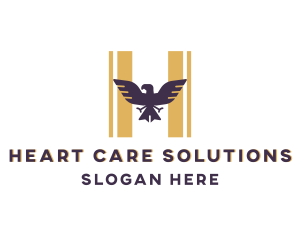 Eagle Falcon Letter H logo design