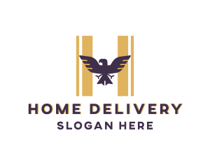 Eagle Falcon Letter H logo design