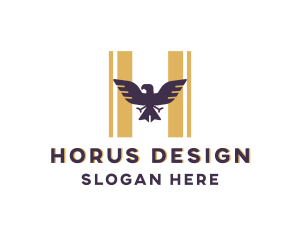 Eagle Falcon Letter H logo design