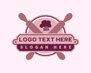 Toque Bakery Rolling Pin Logo