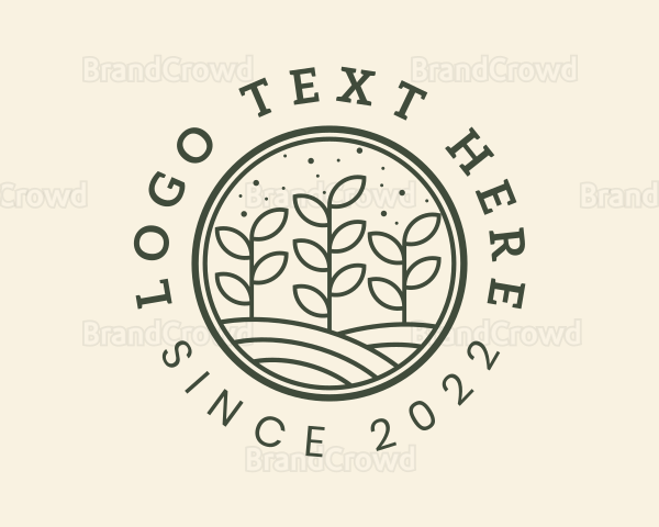 Leaf Plantation Farm Logo